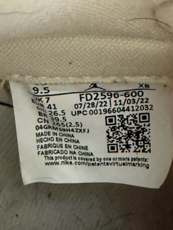 Women’s Pink and White Jordan 1 High-Top Sneakers size 9.5 - Picture 5 of 5